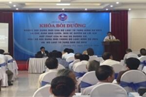 Tổ chức khóa bồi dưỡng nghiệp vụ luật sư 2016