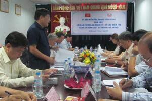 Uỷ ban kiểm tra Trung ương Đảng làm việc với Ban thường vụ - UBKT Đảng uỷ Đoàn luật sư Hà Nội