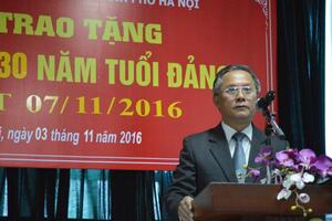 Lễ trao tặng huy hiệu 30 năm tuổi Đảng Đợt 07/11 năm 2016