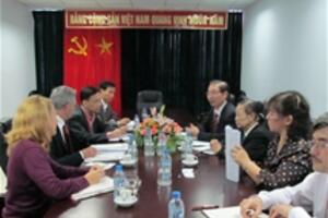 Thông tin về việc tiếp đoàn đại sứ quán thụy sỹ