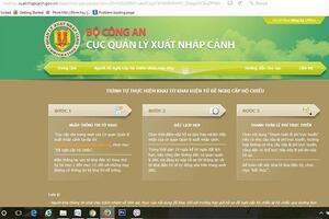 Từ 6-3: người dân chỉ cần lên mạng nộp tờ khai cấp hộ chiếu