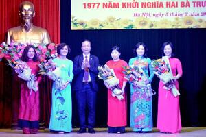 Hội phụ nữ luật sư Hà Nội tổ chức Lễ mít-tinh kỷ niệm 107 năm ngày quốc tế phụ nữ 8.3 và 1977 năm khởi nghĩa Hai Bà Trưng