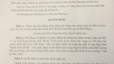 Điều khôi hài trong quyết định của Thứ trưởng Bùi Văn Ga