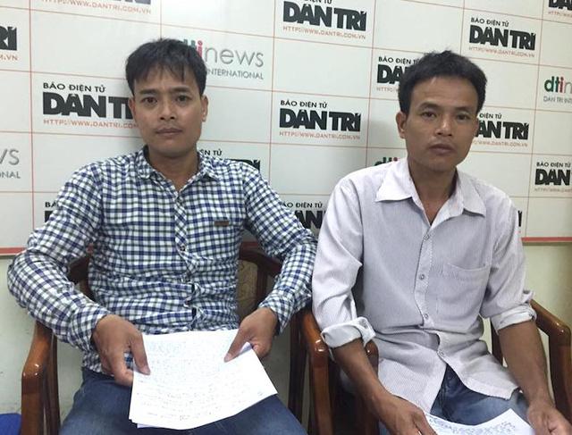 Hai anh em Quản Đắc Quý và Quản Đắc Thuý gửi đơn kêu oan khẩn thiết đến Báo Dân trí.