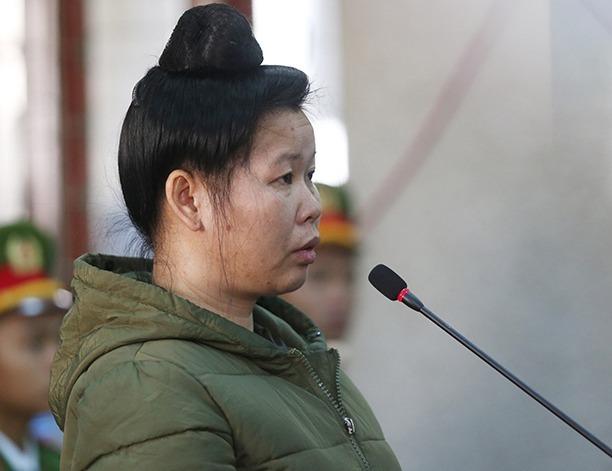 Bị cáo Vì Thị Thu. Ảnh: Phạm Dự.